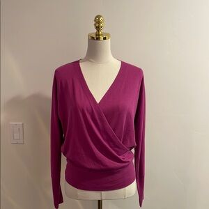 Kinross Silk Cashmere Surplice Sweater